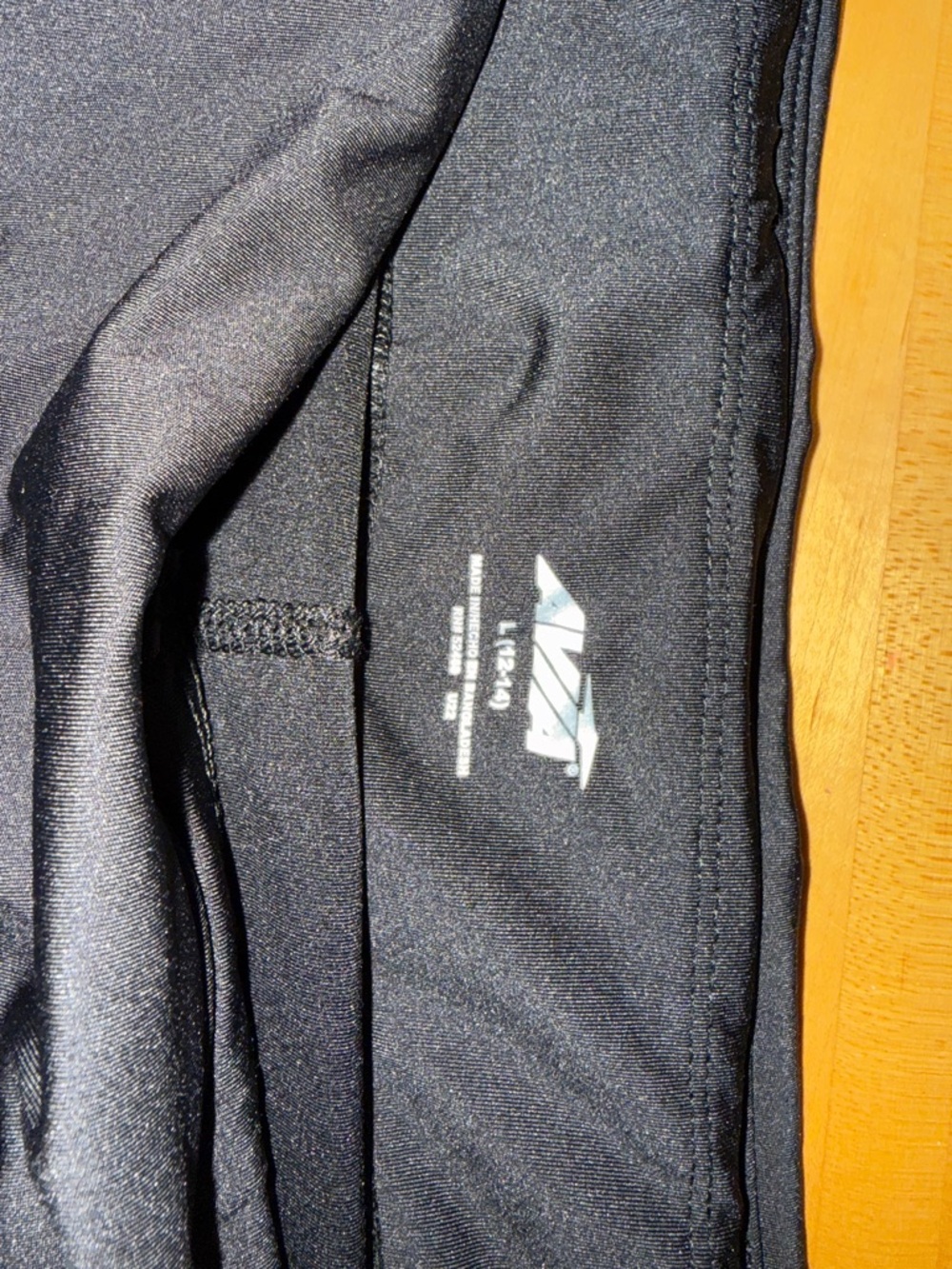 Avia Women's Black Athletic Shorts with Logo Waistband